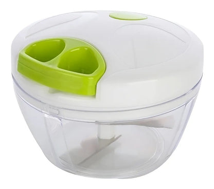 Processador De Alimentos Manual 500ml 3 Lâminas Corda Retrátil