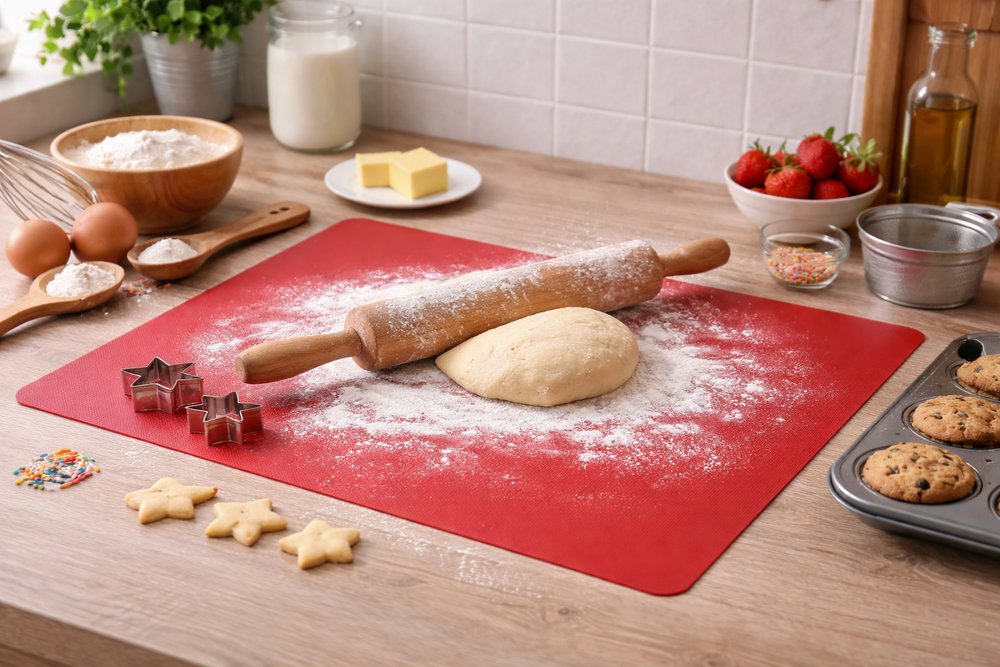 Tapete Culinário de Silicone 40x30 - Vermelha