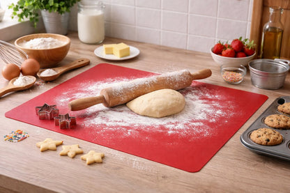 Tapete Culinário de Silicone 40x30 - Vermelha